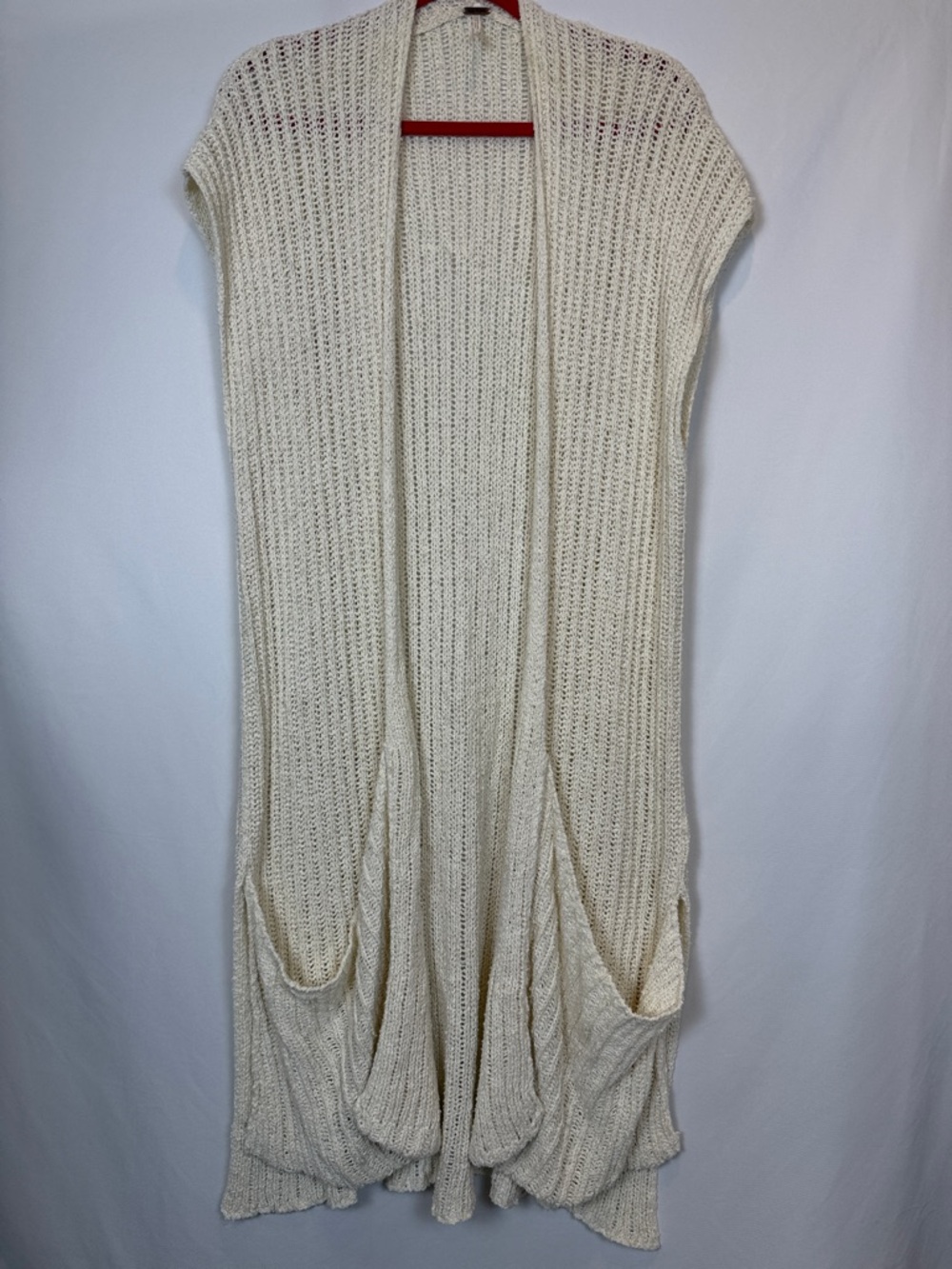 Free People VTG Knit Cardigan Boho Beach Cottagecore Coastal**free gift included - Picture 5 of 16